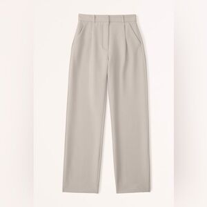 Abercrombie Tailored Straight Pant Light Taupe